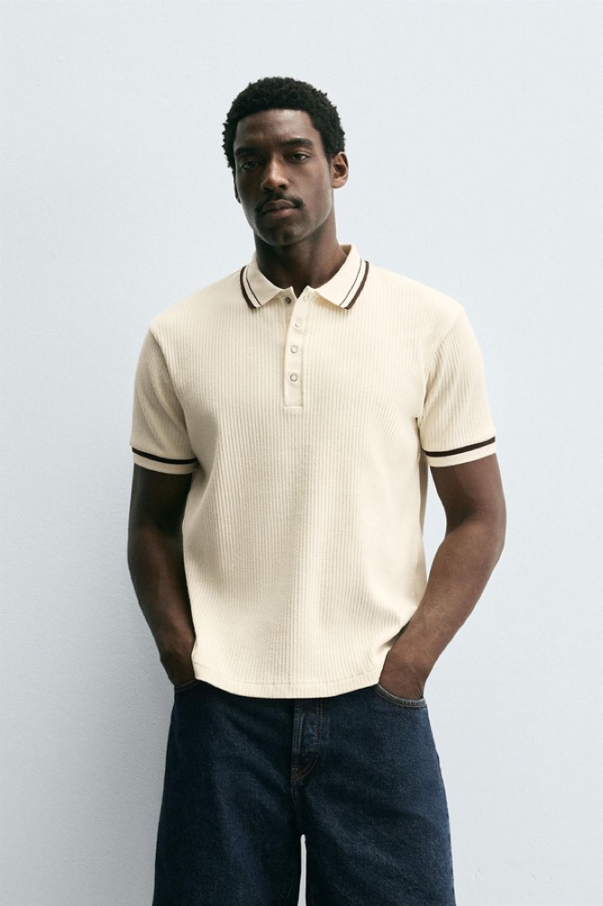 Knitted polo manufactured by Victorious Industries